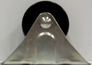 RIGID CASTER RUBBER WHEEL BLACK 2IN