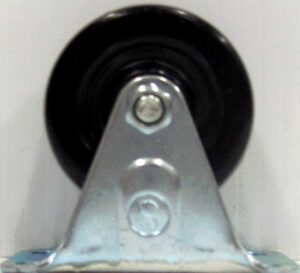 RIGID CASTER RUBBER WHEEL 1.5-IN