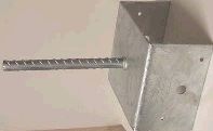 REBAR SADDLE BRACKET 13GA 6X6-IN
