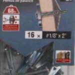 SPRING TOGGLE BOLT 1/8 X 2-IN 16 PK