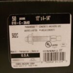 PARAWEDGE ANCHOR 1/2 X 4-1/4IN 50PK