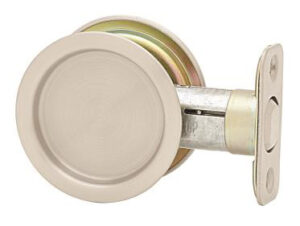 POCKET DOOR PASSAGE ROUND NICKEL