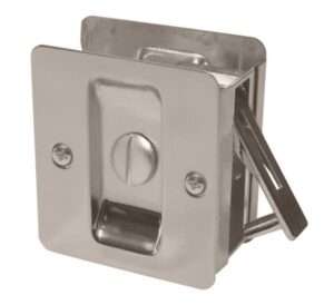 POCKET DOOR PRIVACY SQUARE NICKEL