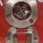 CLOSET POLE SOCKET NICKEL 2 PIECE