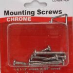 SHELF AND ROD BRACKET SCREW CHROME