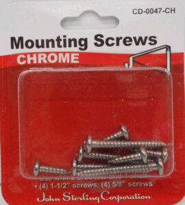 SHELF AND ROD BRACKET SCREW CHROME