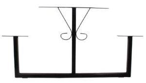 PICNIC TABLE FRAME STEEL BLACK