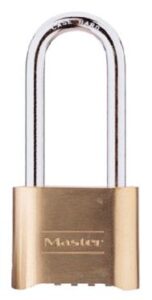 COMBINATION LOCK SOLID 2-IN SHACKLE