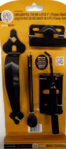 THUMB LATCH ORNAMENTAL BLACK 6-IN