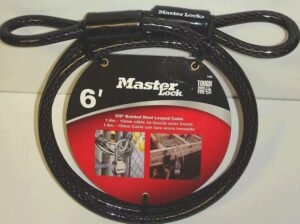 PADLOCK CABLE 3/8-IN X 6FT