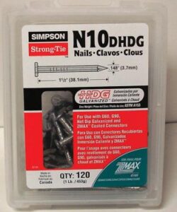 HDG CONNECTOR NAIL .148X1.5IN 120PK