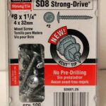 SDS WOOD SCREW #8 X 1 1/4-IN 100 PK