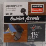 STRUCTURAL WOOD SCREW 1.5IN 50PC