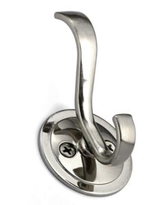 SINGLE TWO ARM HOOK NICKEL 3 1/8-IN