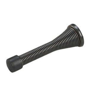 SPRING DOOR STOP BLACK 3-IN