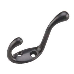 COAT HOOK HEAVY DUTY BLACK 3 1/2IN