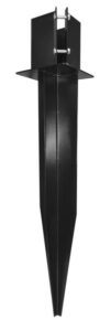 FENCE SPIKE HEAVY DUTY BLACK 4X4-IN