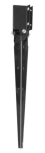 FENCE SPIKE ADJUSTABLE BLACK 4X4-IN
