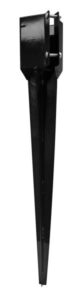 FENCE SPIKE ECO BLACK 4 X 4-IN