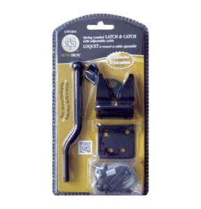 SPRING LOADED LATCH / CATCH BLACK