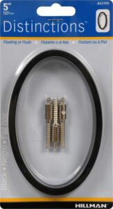 ZINC HOUSE NUMBER 0 BLACK 5-IN