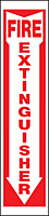 SIGN FIRE EXTINGUISHER 4IN X 18IN