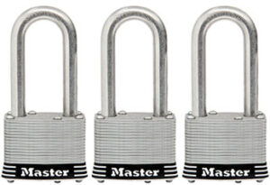 PADLOCK LAMINATED 2-IN 3 PACK