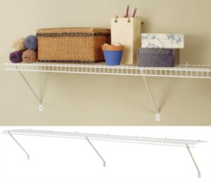 PREPACK SHELVING WHITE 1 X 6-FT