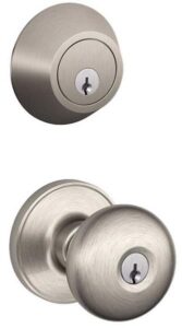 KNOB AND DEADBOLT COMBO NICKEL