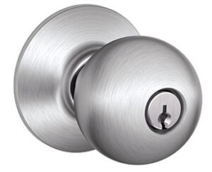 ORBIT KEYED KNOB SATIN CHROME
