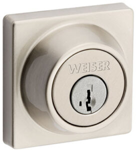 ELEMENTS DEADBOLT SQUARE NICKEL