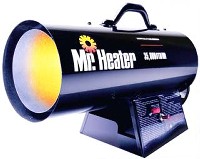 FORCED-AIR PROPANE HEATER 38K BTU