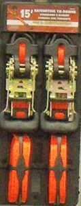 RATCHET STRAP 1INX15FT 2000LB 2PC