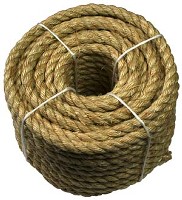 SISAL ROPE NATURAL 3/8-IN X 50-FT