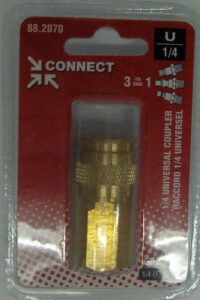 COUPLER 3-IN-1 1/4-IN FNPT