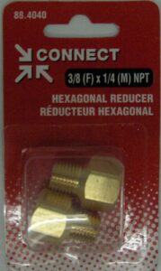 HEXAGONAL REDUCER 1/4MPT X 3/8FPT