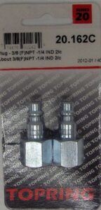 PLUG 1/4 LND X 3/8-IN FNPT