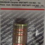 COUPLER MAXQUIK 1/4 IND X 3/8 FNPT