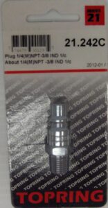 INDUSTRIAL PLUG 1/4-IN MNPT