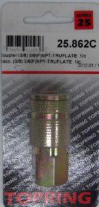 MAXQUIK COUPLER 3/8 TRUFLATE X FNPT