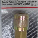 LINCOLN COUPLER 1/4-IN FNPT