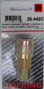 LINCOLN COUPLER 1/4-IN FNPT