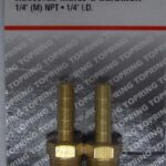 HOSE BARB TO PIPE 1/4 X 1/4-IN MNPT