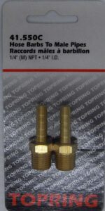 HOSE BARB TO PIPE 1/4 X 1/4-IN MNPT