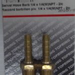 HOSE BARB SWIVEL  1/4 X 1/4-IN MNPT