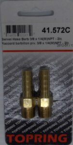 HOSE BARB SWIVEL  3/8 X 1/4-IN MNPT