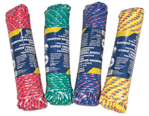 POLY ROPE BRAIDED MIXED 3/8 X 100