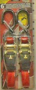 RATCHET STRAP 1INX6FT 1200LB 2PC