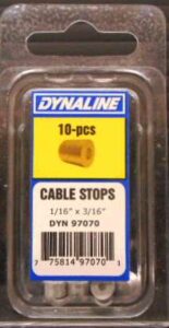 CABLE STOP 1/16 X 3/16-IN 10 PACK