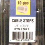CABLE STOP 1/8 X 5/16-IN 10 PACK